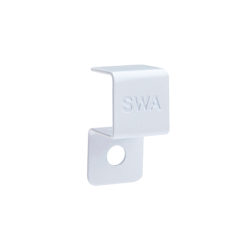 White Firefly External Flat Trunking Clip