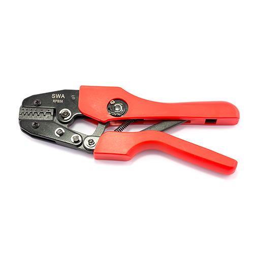 Kleine Hand-Ratschen-Crimpzange für Aderendhülsen 0,5 - 6mm²