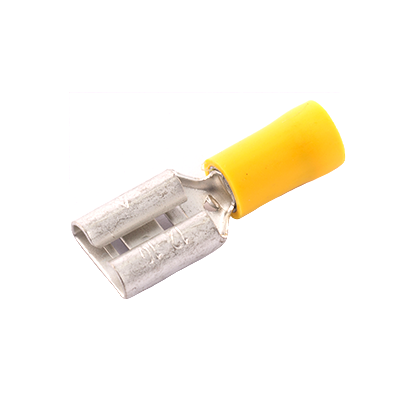 Yellow Pre-Insulated Female Push-On Terminals