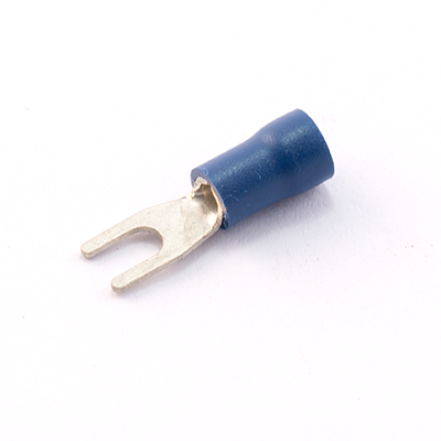 Blue Pre-Insulated Fork Crimp Terminals