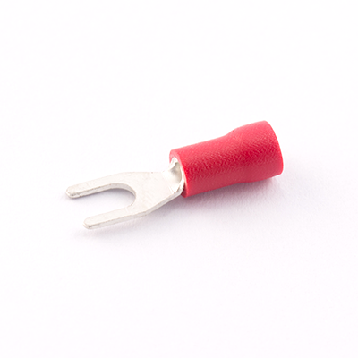 Red Pre-Insulated Fork Crimp Terminals
