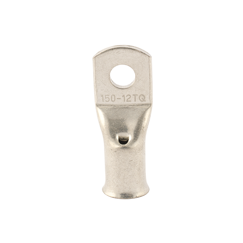 Metal terminal with specifications on a white background